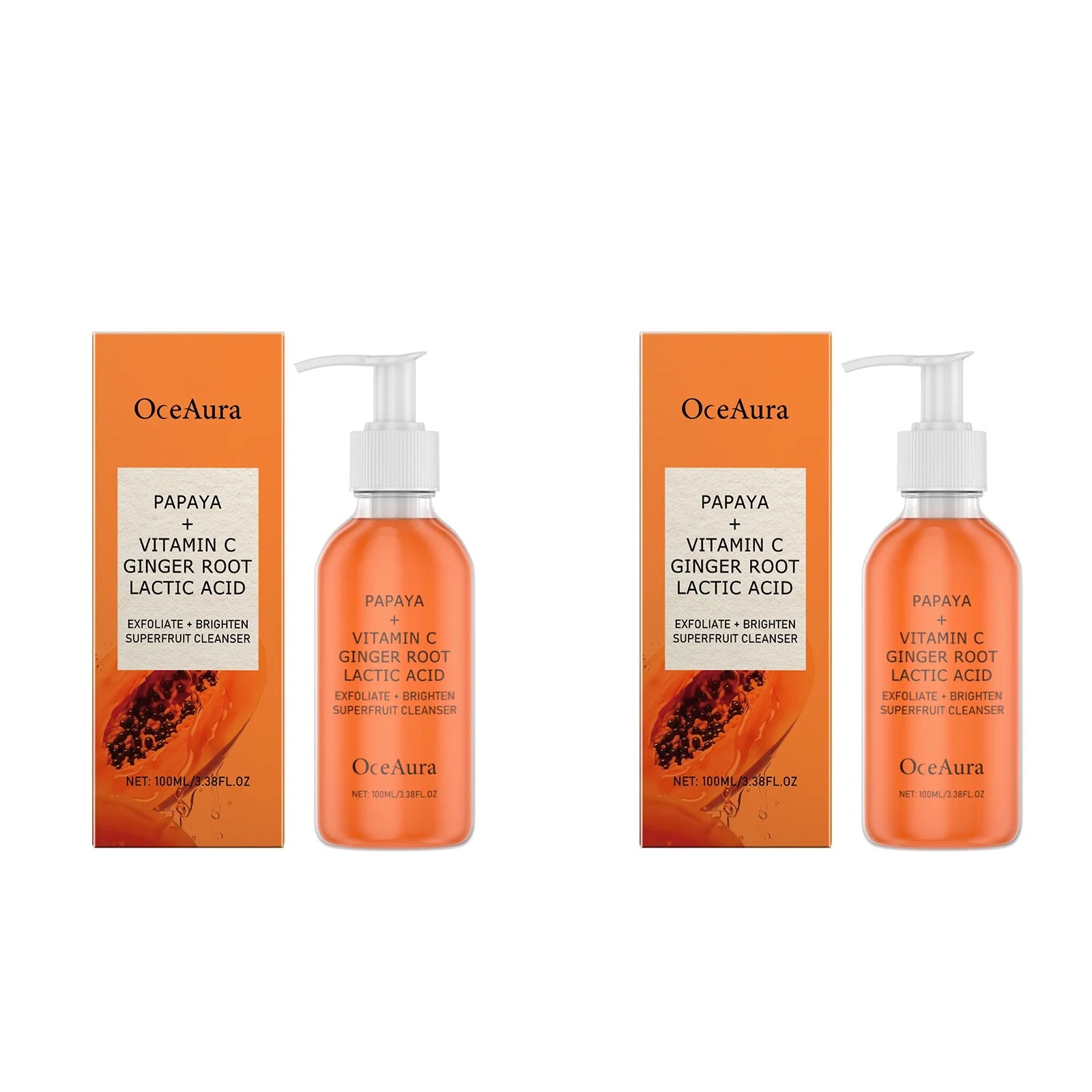 Papaya Face Wash Deep Exfoliating Oil Control Prevents Acne & Blackheads Brightening Pore Minimizing Cleanser For All Skin Types Halalzen