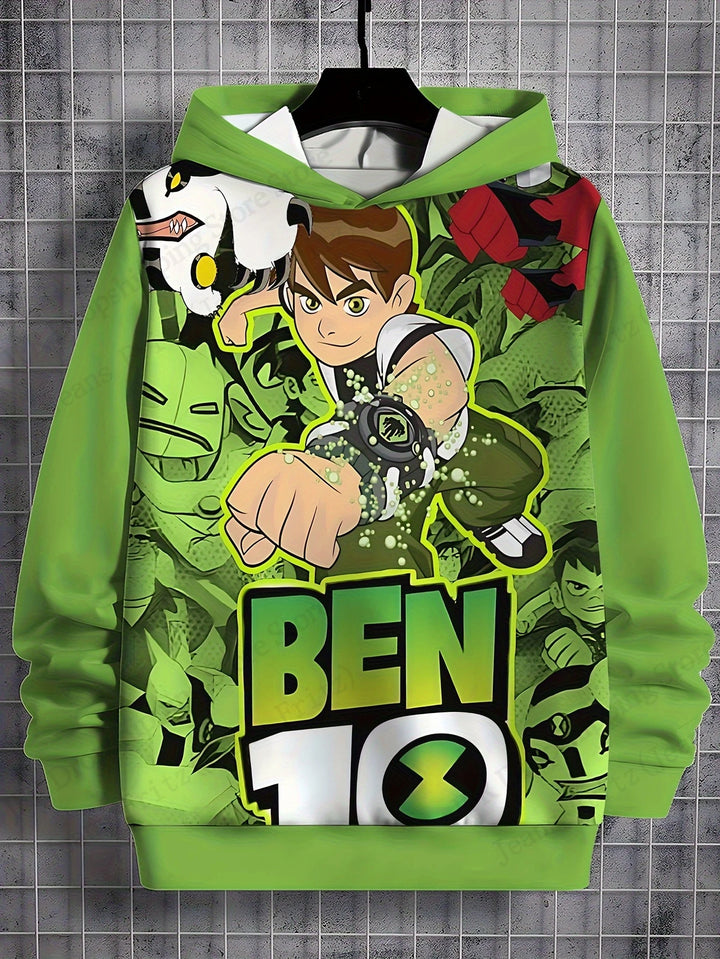 Cartoon Anime Ben 10 3d Graphic Print Hoodies Men Women Fashion Hoodie Boys Girls Sweatshirt Women Sweats Man Tracksuits Sports