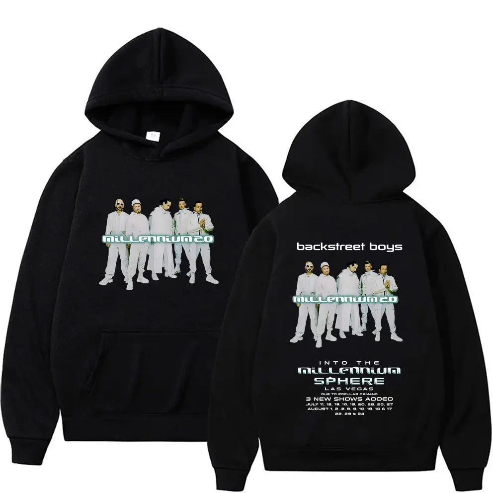 Backstreet Boys Into The Millennium Tour 2025 Hoodie Men Women Casual Fleece Cotton Hoodies Unisex Fashion Oversized Sweatshirt