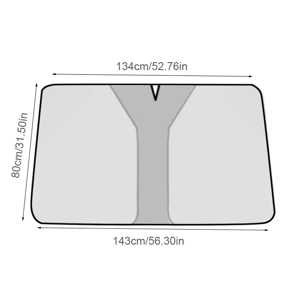 Windshield Sun Visor Foldable Front Window Protection Parasol Anti-infrared Windshield Cover UV Reflective for Sedan SUV Vehicle