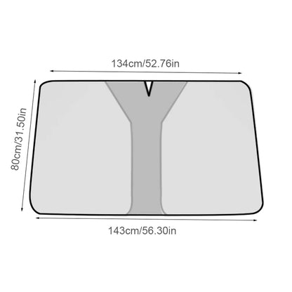 Windshield Sun Visor Foldable Front Window Protection Parasol Anti-infrared Windshield Cover UV Reflective for Sedan SUV Vehicle