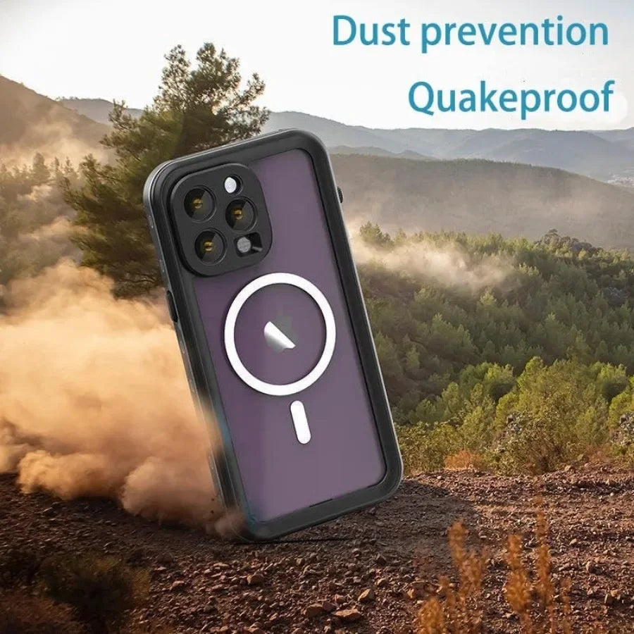 IP68 Waterproof Phone Case For iPhone 16 15 Plus 14 13 Pro Max Snowproof Dustproof Shockproof Shell Underwater Protection Cover