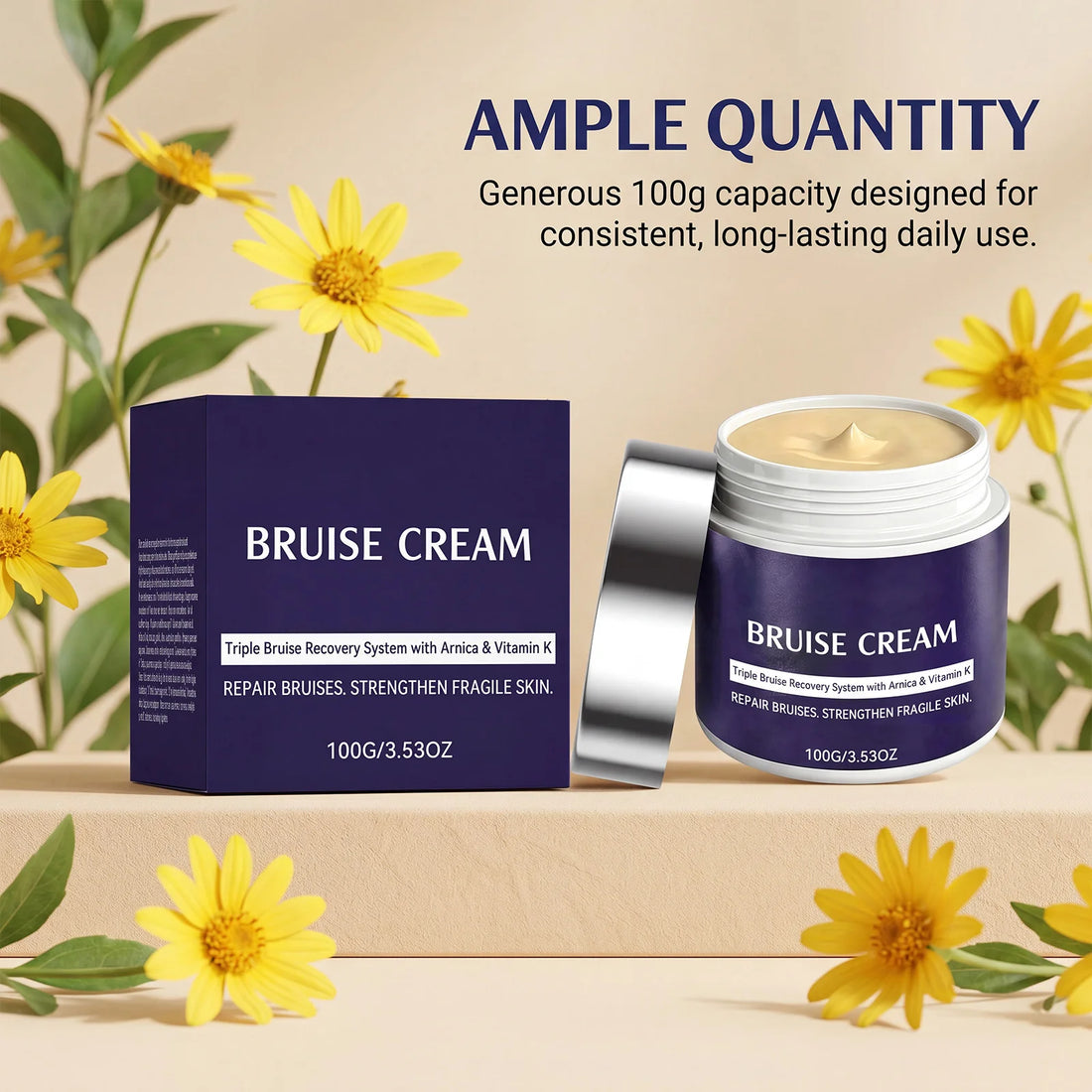 Arnica Bruise Cream For Thin Fragile Skin Bruising & Swelling Repair Skin Barrier Long Lasting Soothing Body Care Bruise Cream