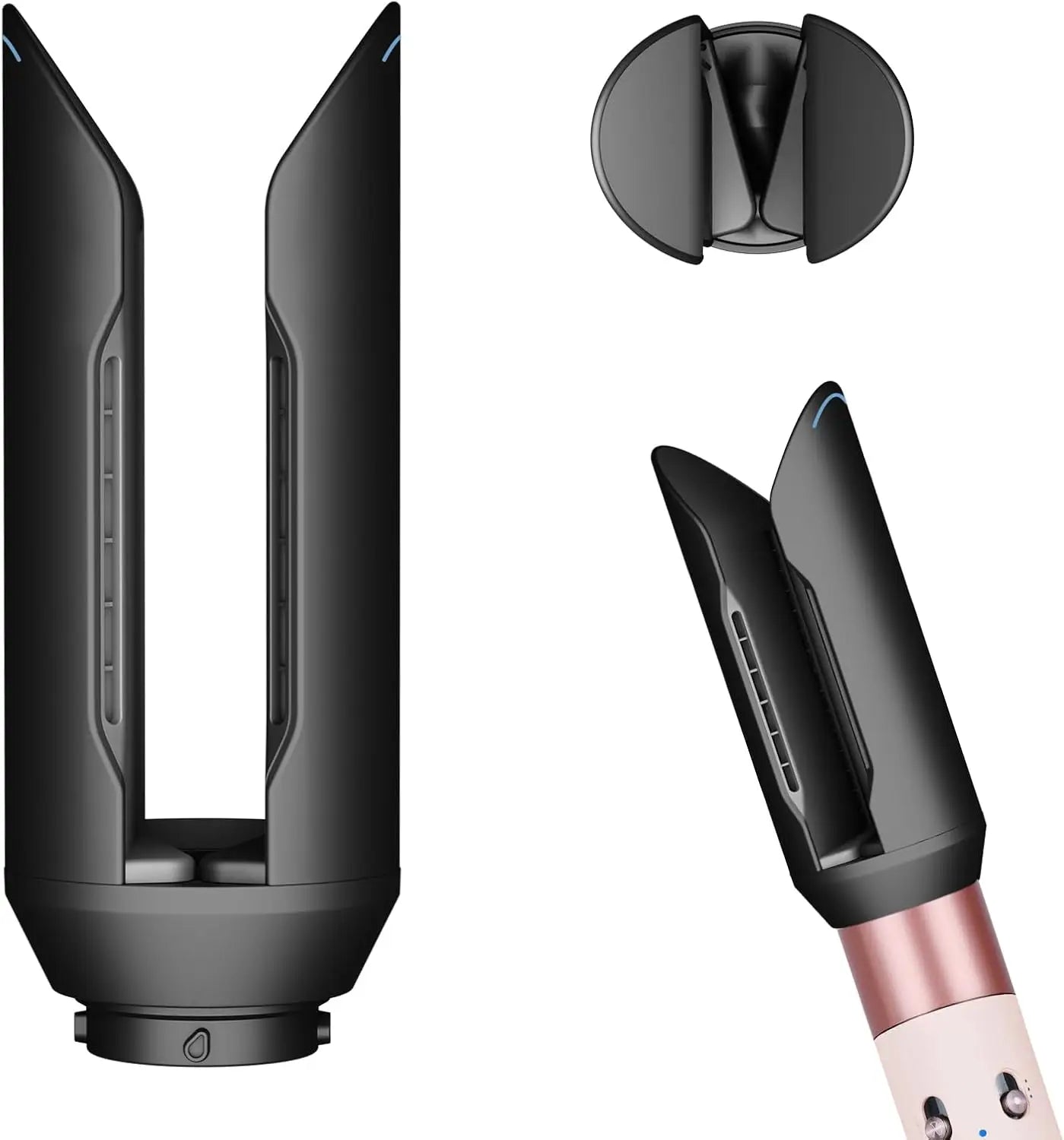 Hair Smoothing Nozzle Gentle Airflow Hair Smooth Attachment Compatible with HS01/05/08 Airwrap Sleek Polished Straight Hairs Halalzen