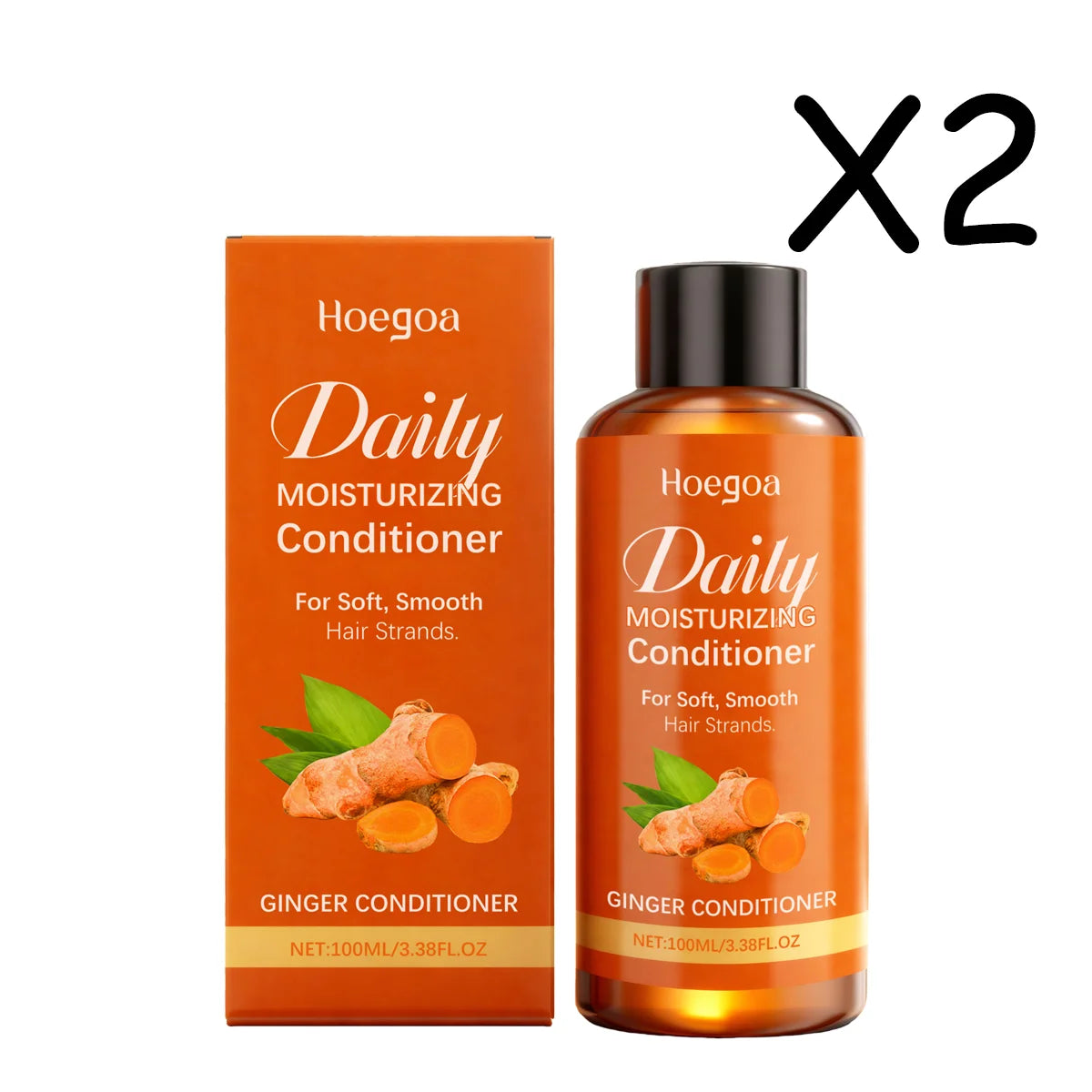 Turmeric Shampoo and Conditioner Set Growth Dry Scalp Care Allantoin Treatment Moisturizing Strengthening Volumizing Shine 100ml Halalzen