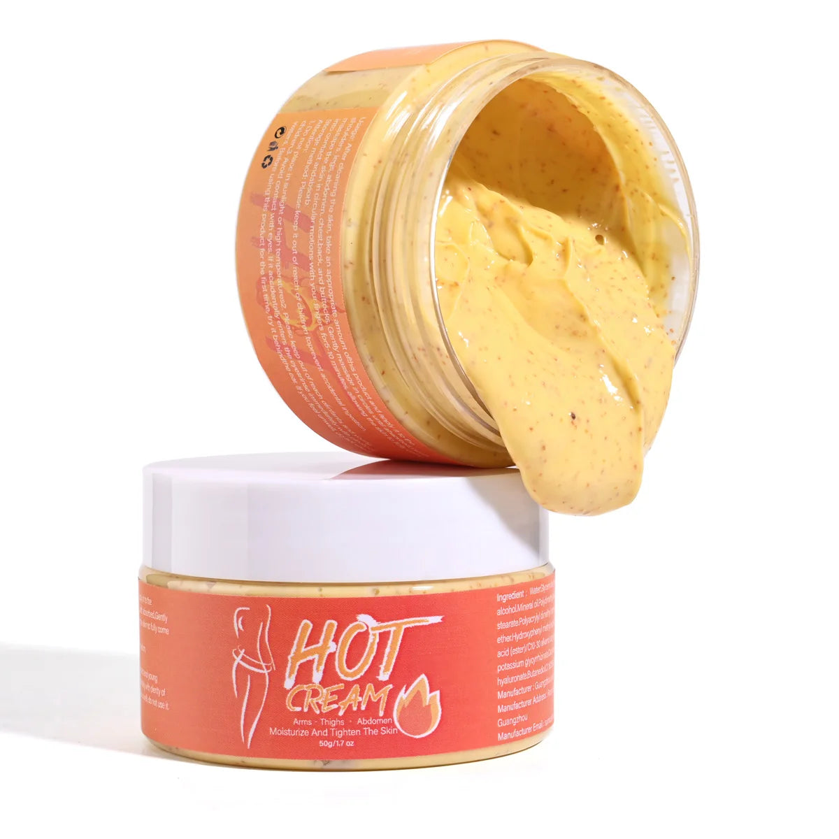 50g Ginger Oil Plant Fragrance Full Body Massage Nourishing Meridians Heating The Body With Frosted Particles