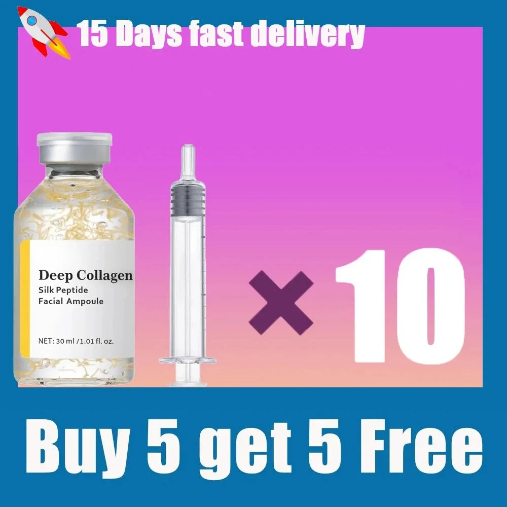 Silk Peptide Intensive Lifting Ampoule |Anti-Aging Serum For Face With Collagen & 30 Peptide Complex  Skin Tightening & Firming Halalzen
