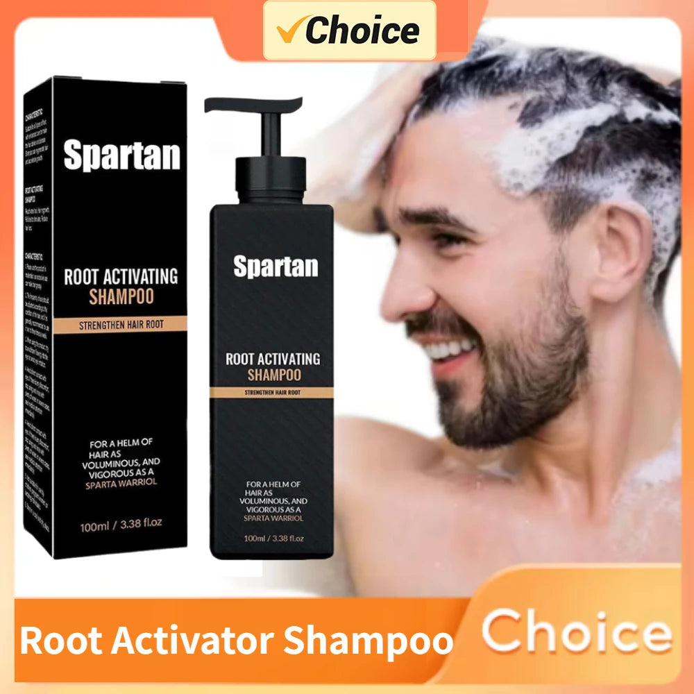 Spartan Strengthen Hair Growth Shampoo Anti Frizz Hair Products Scalp Care Extremely Damaged Hair Treatment Care Halalzen