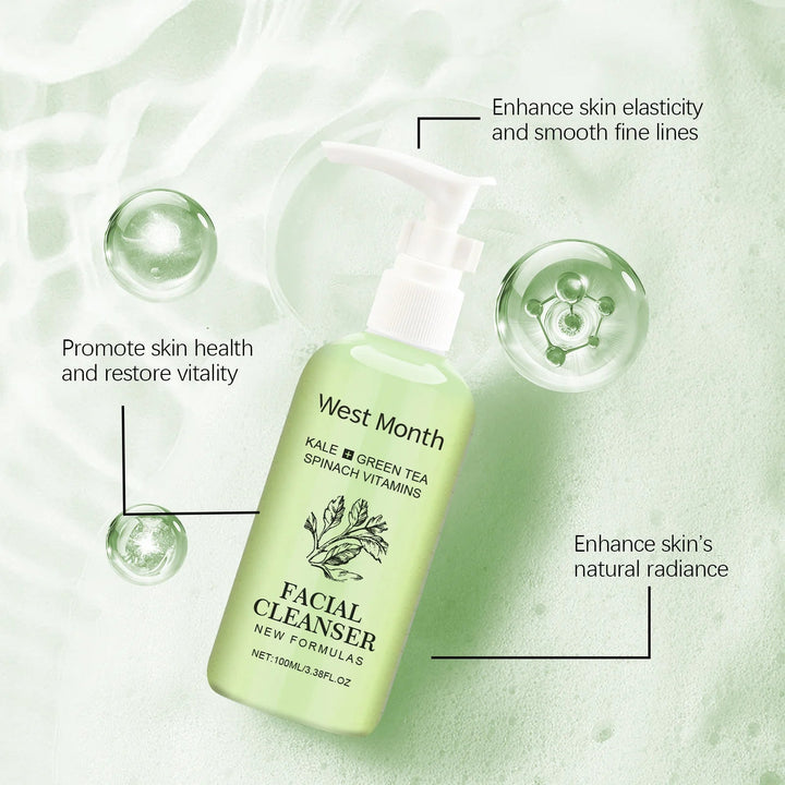 Moisturizing Face Wash Gentle Cleansing Oil Control Soothing Rejuvenation Brightening Blackhead Removal Rich Foam Face Cleanser Halalzen