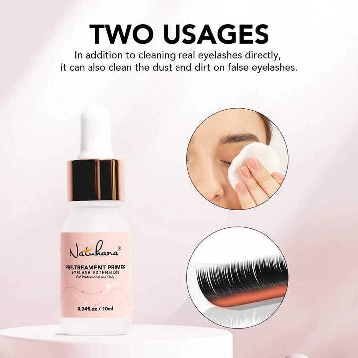 Pre-Treament Primer Clean Lashes Super Bonder For Eyelash Extension Quick Drying Long Last Grafting Eyelash Glue NATUHANA Halalzen
