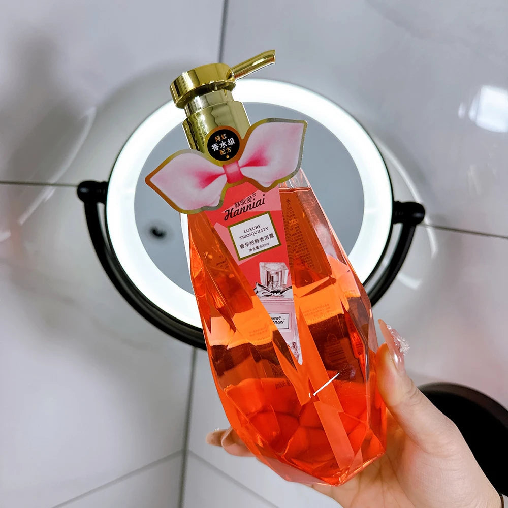 500ml Rose Extract Petal Essential Oil Shower Gel Deep Cleansing Long lasting Fragrance Moisturizing Aromatic Body Care Bath Halalzen