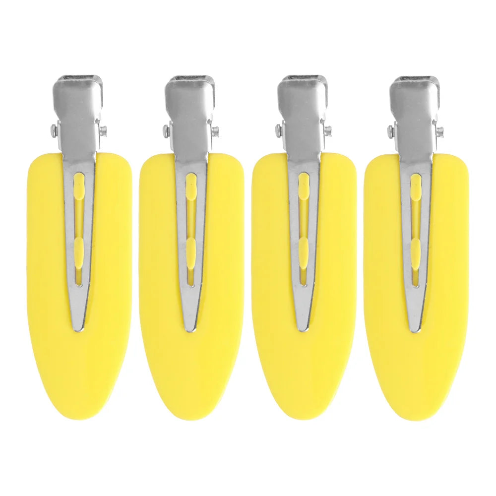 4 Pcs Seamless No Crease Barrettes Makeup Clip No Bend Hair Clip Professional Salon Styling Fixed hairpin Woman Man Hairdressing