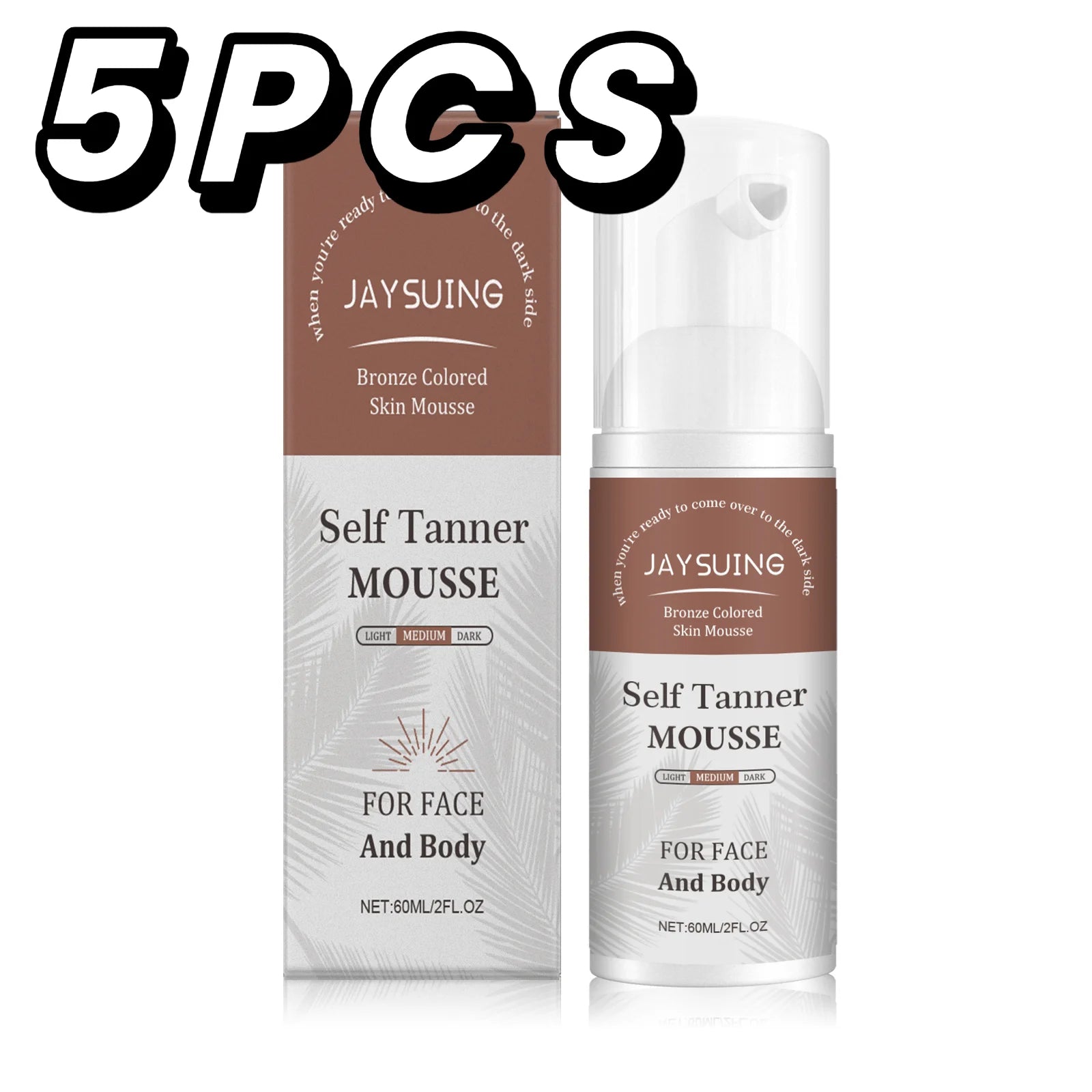 1~3h Self Tan Express Mousse Fast Acting Fake Tan Develops for Dark Fake Tan Face Body Fast-Absorbing Moisturizing Tan Boosting