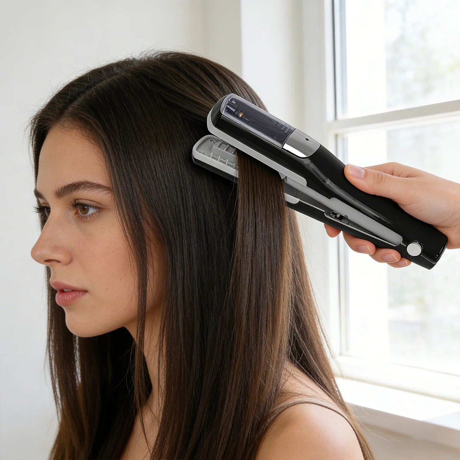Rechargeable Portable Electric Hair Trimmer for Split Ends & Frizz Control Ideal for Maintaining Damaged Hair Halalzen