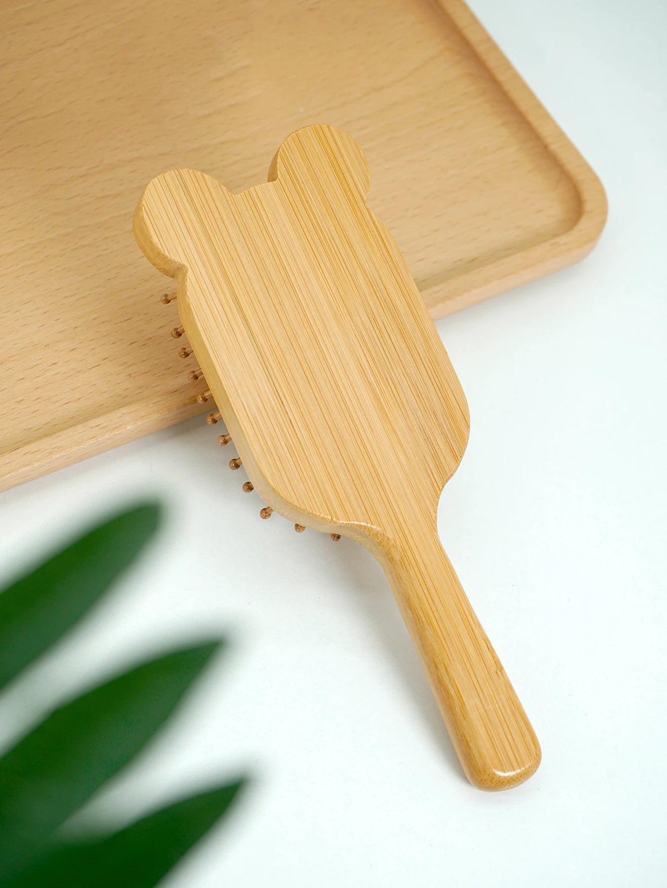 Custom Boar Bristle Natural Bamboo Hair Brush Air Cushion Hairbrush Detangling Scalp Massage Comb Salon Barber Styling Tools