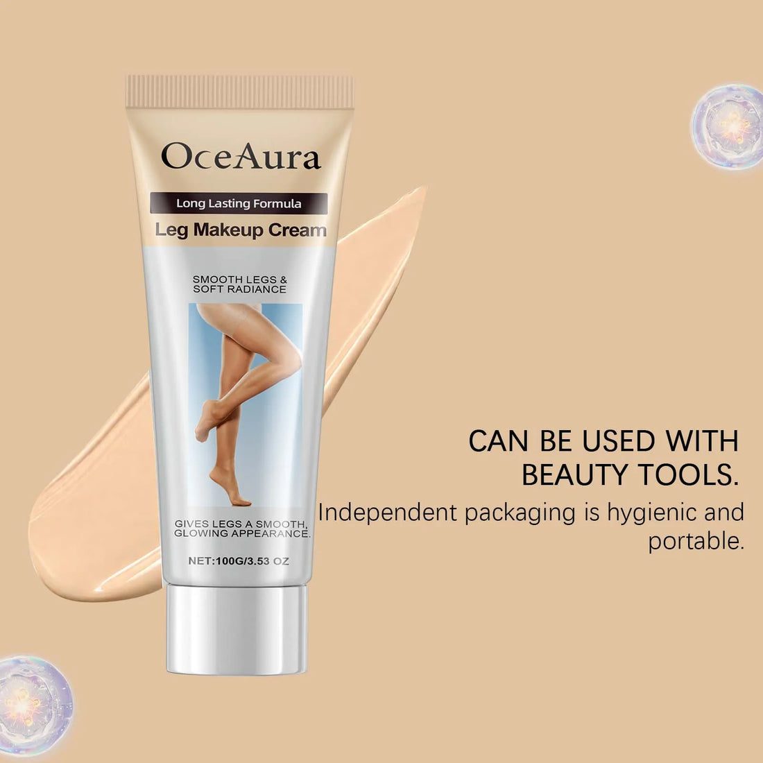 100g Leg Makeup Cream Even Skin Tone Body Foundation Waterproof Long Lasting Body Concealer Cream Natural Color Leg Makeup Fresh