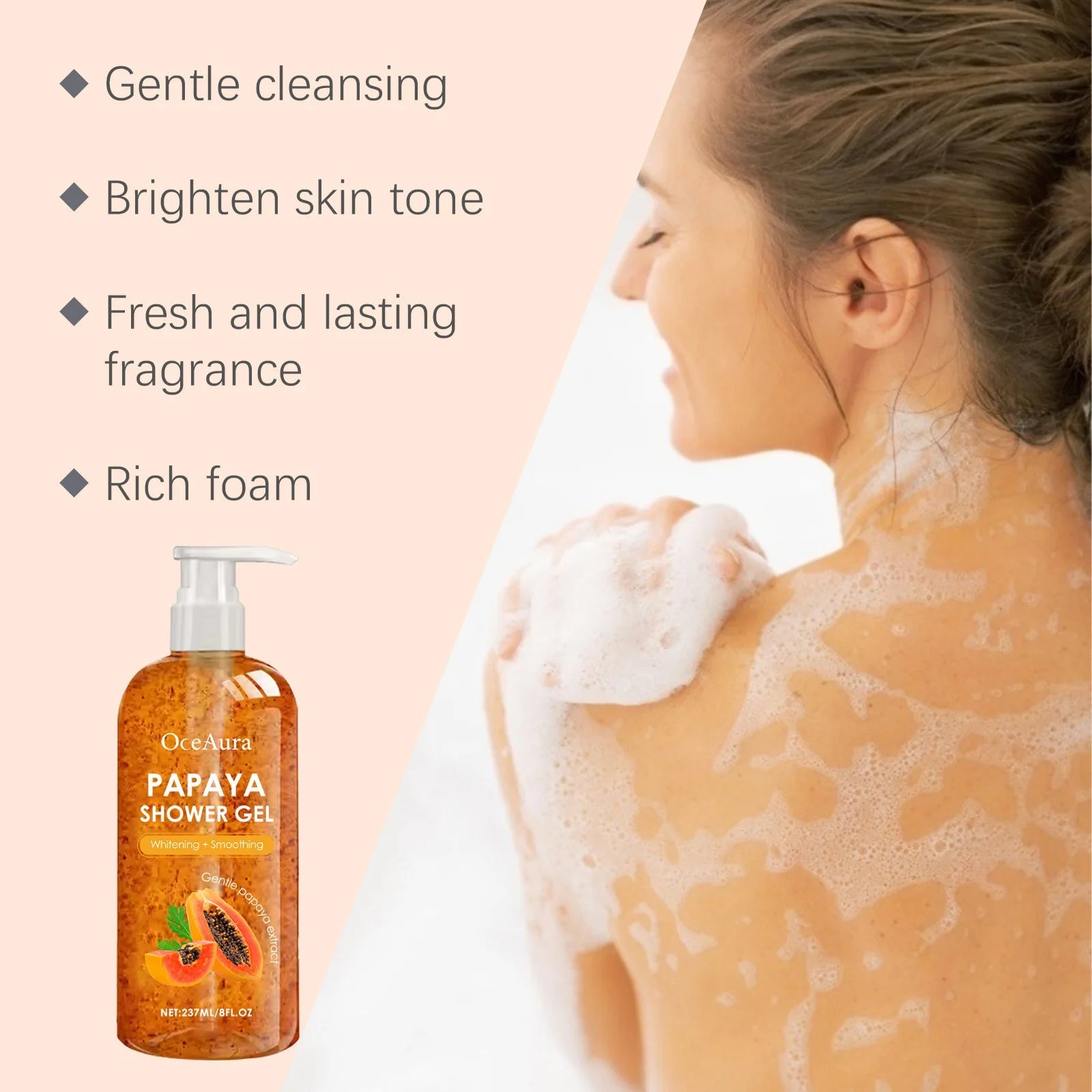Moisturizing Shower Gel Brightening Refreshing Oil Control Glow Improve Dryness Delicate Smoothing Whitening Cleansing Body Wash Halalzen