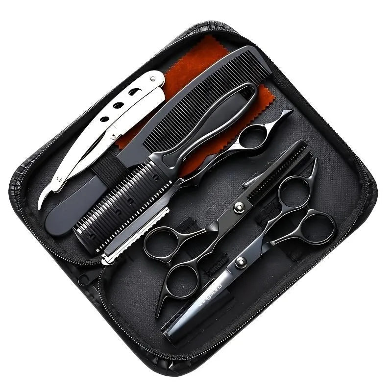 Japanese Hair Scissors Set Hairdressing Scissors kit Hairdresser Shaver Haircut Scissors Halalzen