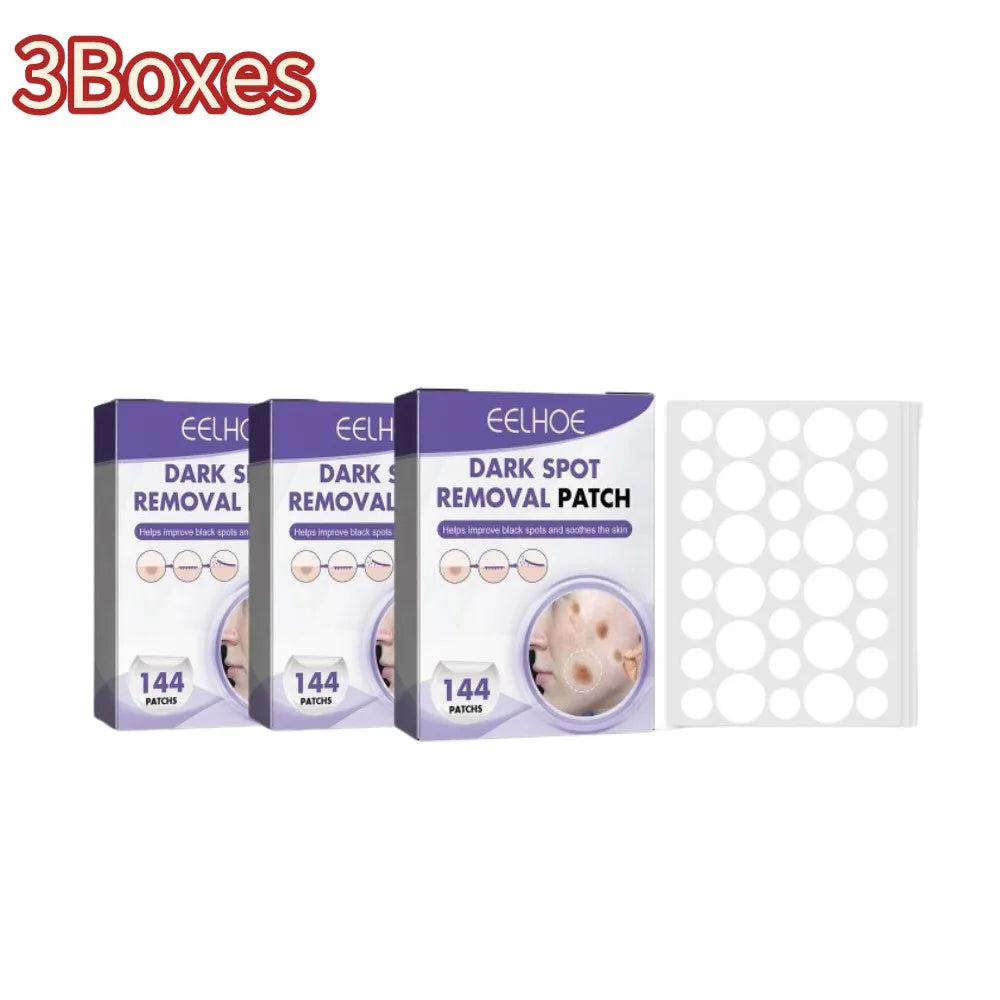 144pcs/1box Face Spot Patches Smooth Skins Improve Cleansing Black Essential Care Women Facial Skin Patch Lightening Spots
