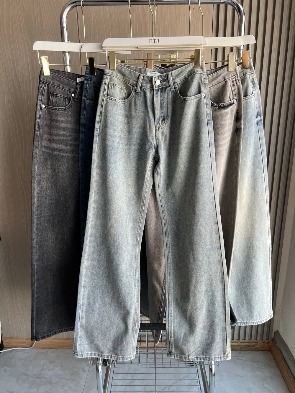 Z1975 straight height waist long jeans 2025 traf Autumn/Winter New Wash Product y2k Classic  Jeans for women