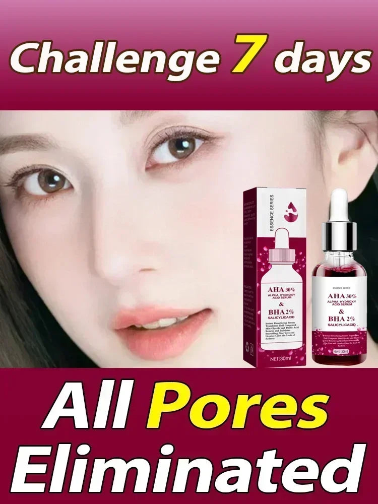 2495  Shrink Pores Serum Salicylic Fruit Acid Face Remove Blackheads Oil Control Gel Whitening Moisturizing Smooth Skin Care Pro Halalzen