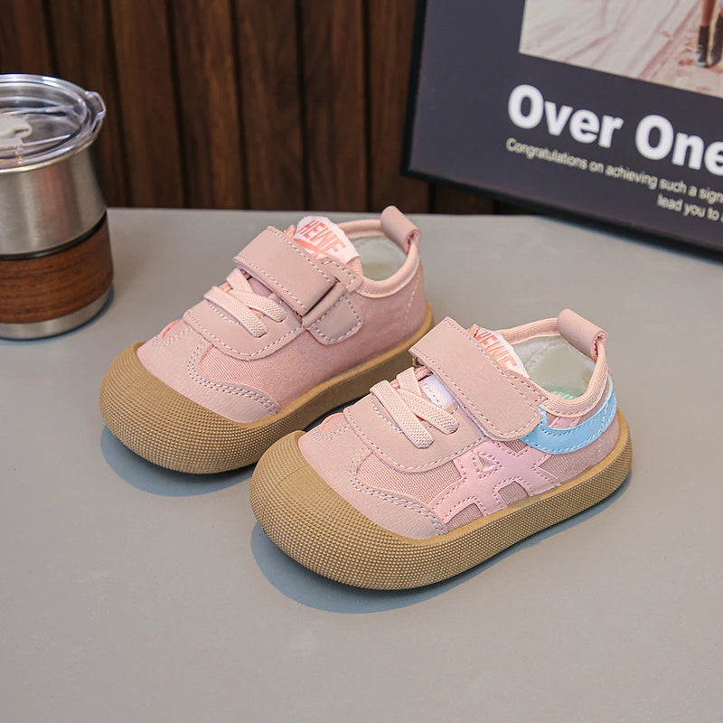 2025 Girls  Autumn New Style Soft Bottom Dequn Shoes for Toddlers  Learning to Walk Shoes Children's Footwear Kids Shoes