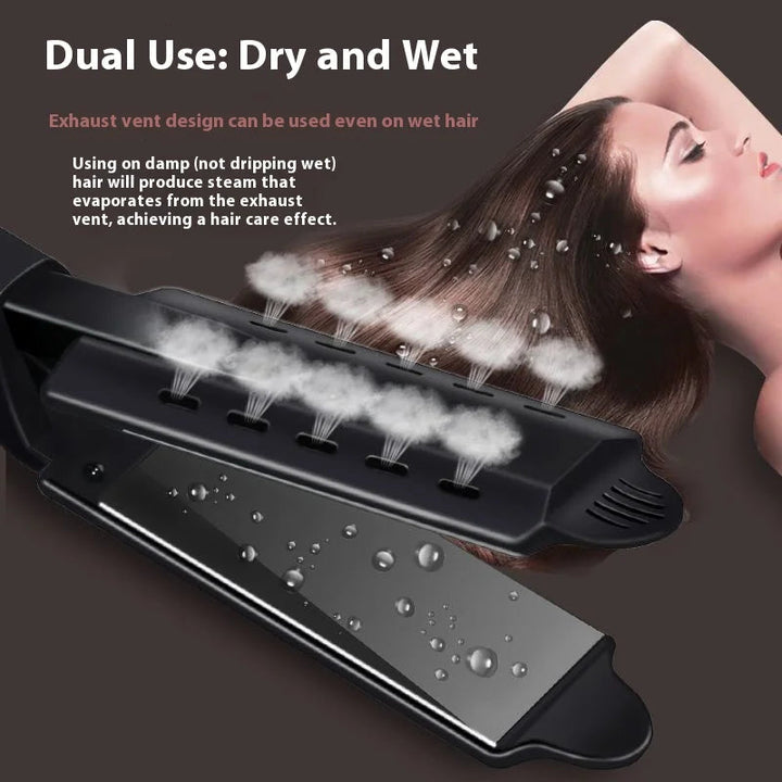 Dual Use Hair Straightener Curling Iron 4 Temperature Settings Portable Styling Tool for Straightening Curling Air Bangs Halalzen