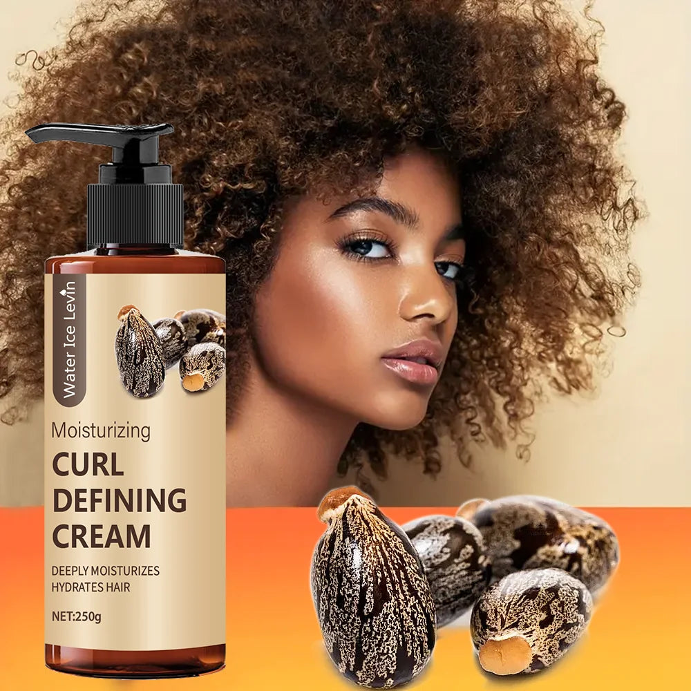 Black Perm, Latin Curls, Braids, Curly Hair Styling Cream, Natural Fluffy and Long-Lasting Style for Hair, Moisturizing and Moisturizing, Suitable for Wavy and Curly Hair, Protecting Hair Halalzen