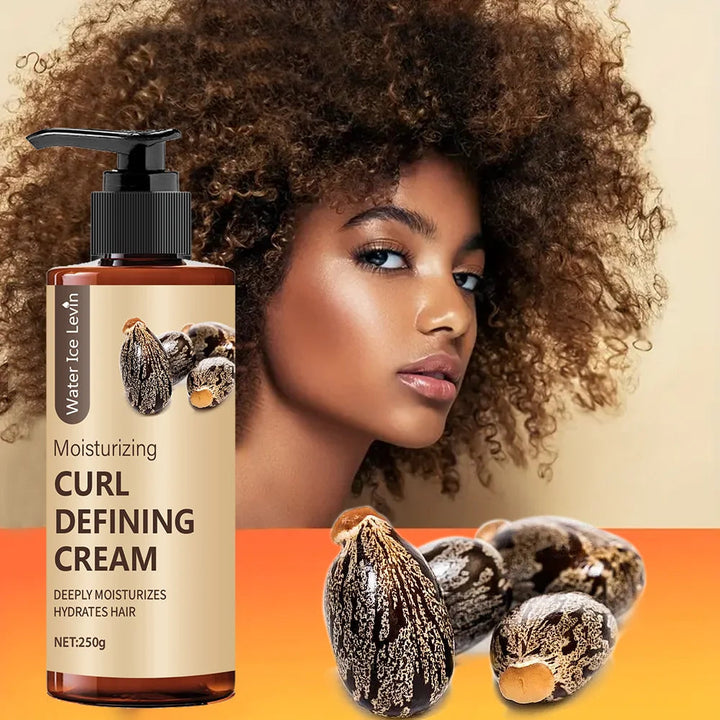 Black Perm, Latin Curls, Braids, Curly Hair Styling Cream, Natural Fluffy and Long-Lasting Style for Hair, Moisturizing and Moisturizing, Suitable for Wavy and Curly Hair, Protecting Hair Halalzen