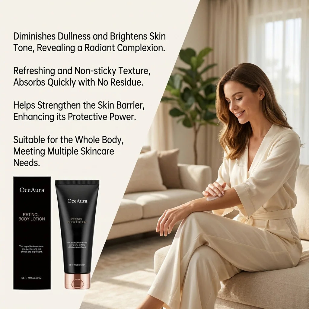 Retinol Body Lotion Smoothing Cream Shea Butter Moisturizer Ceramide Increase Elasticity Nourishing Treatment For Rough Skin