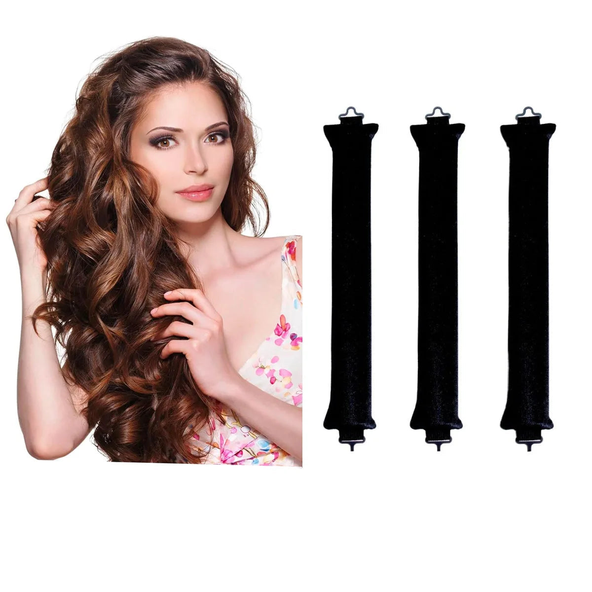 Hair Accessories Heatless Curls Beauty Women Curly Products Hair Curler Rubber Curling Sleep Hairdresser Tools Hair Foam Rollers Halalzen