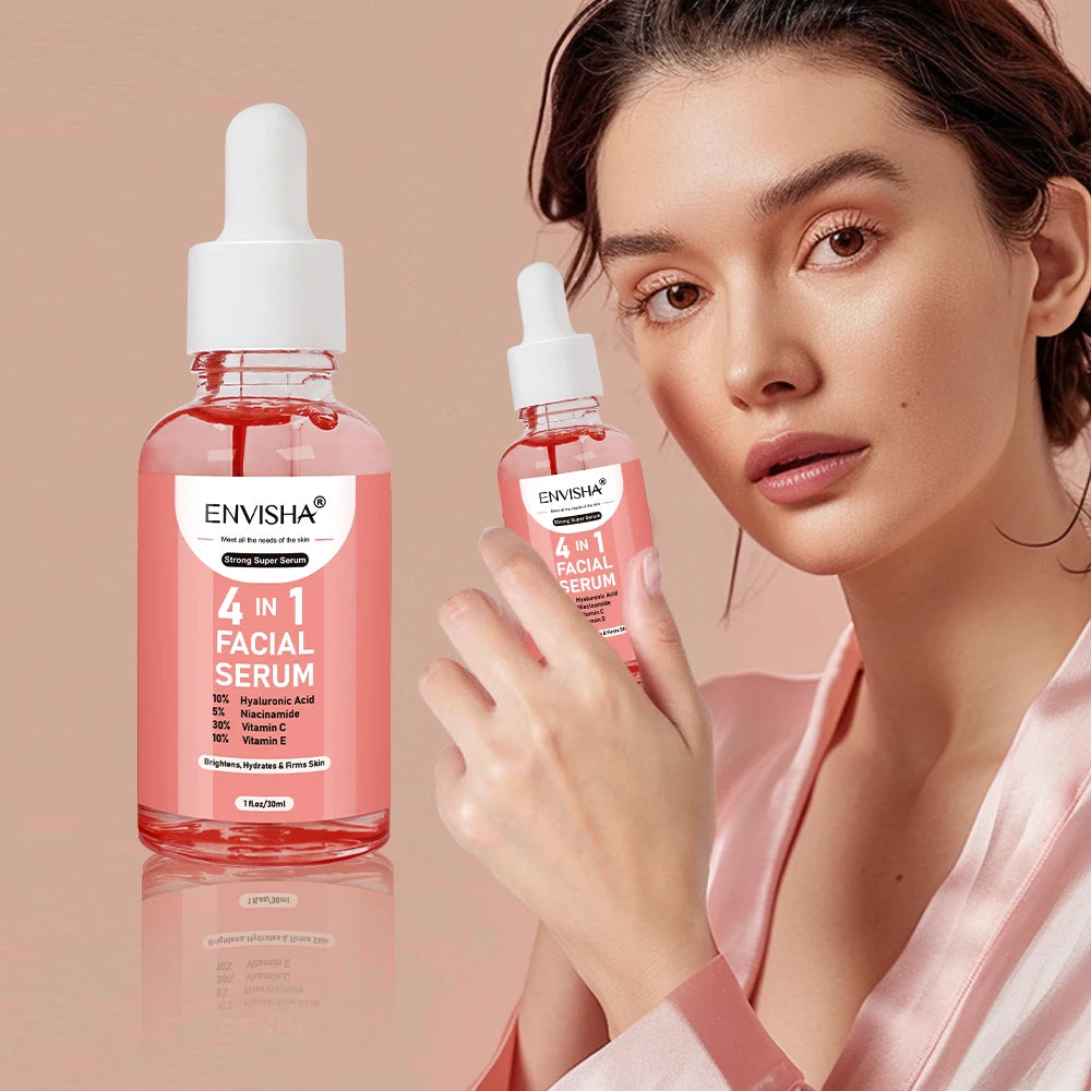 ENVISHA Facial Serum Skin Care Collagen Nicotinamide Hyaluronic Acid Vitamin Moisturizing Whitening Shrink Pores Remove Acne Halalzen