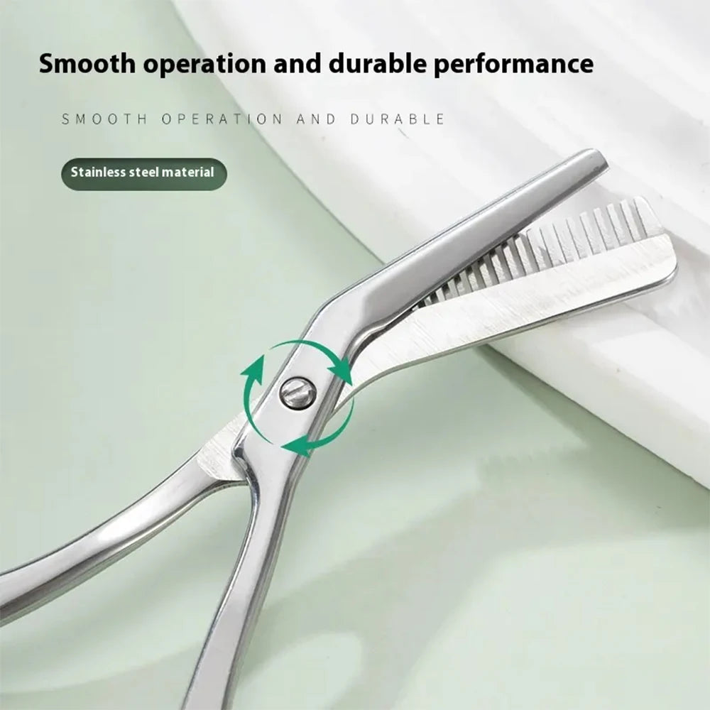 High Quality Eyebrow Trimming Scissors with Combs Professional Stainless Steel Grooming Eyebrow Shaping Scissors Tools
