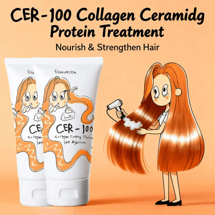 1/3PCS Cer-100 Hair Conditioner Protein Coating Solution, Collagen Keratin Improves Dry and Frizzy Hair Smooth Gentle Hair Care