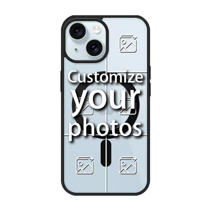 Magnetic Pattern Custom Acrylic Frosted Phone Case for iPhone16 15 14 13 12 11 Pro Max XS Shockproof | Holiday Customization