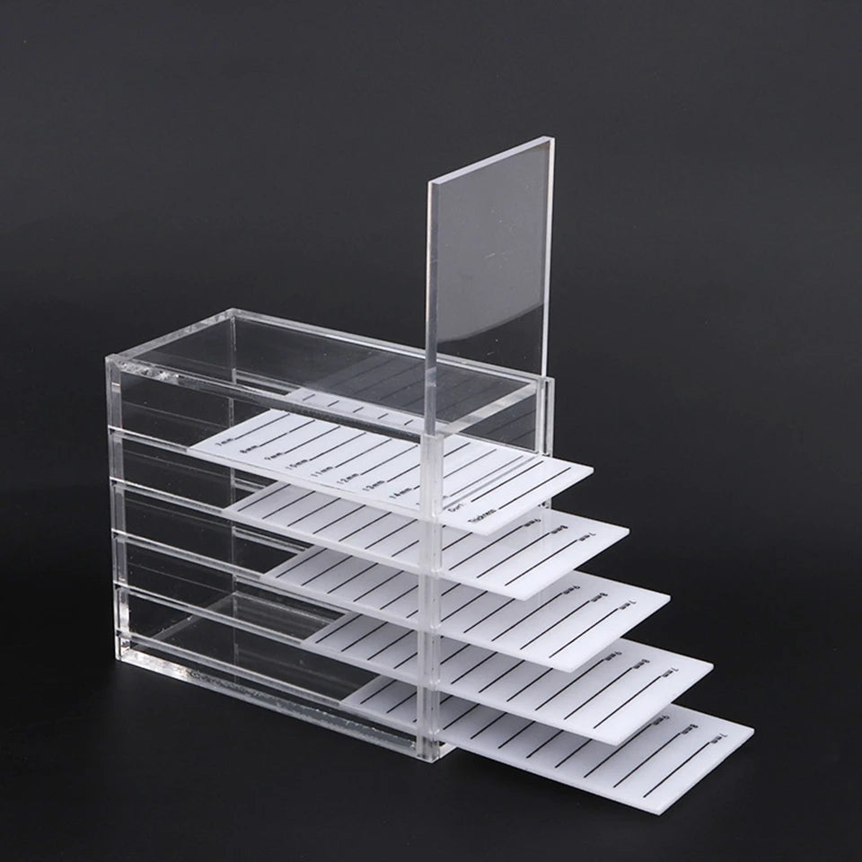 False Eyelash Storage Box Eyelash Organizer Pallet Lash Glue Display Pad Lash Stand Holder Grafted Eyelash Extension Makeup Tool