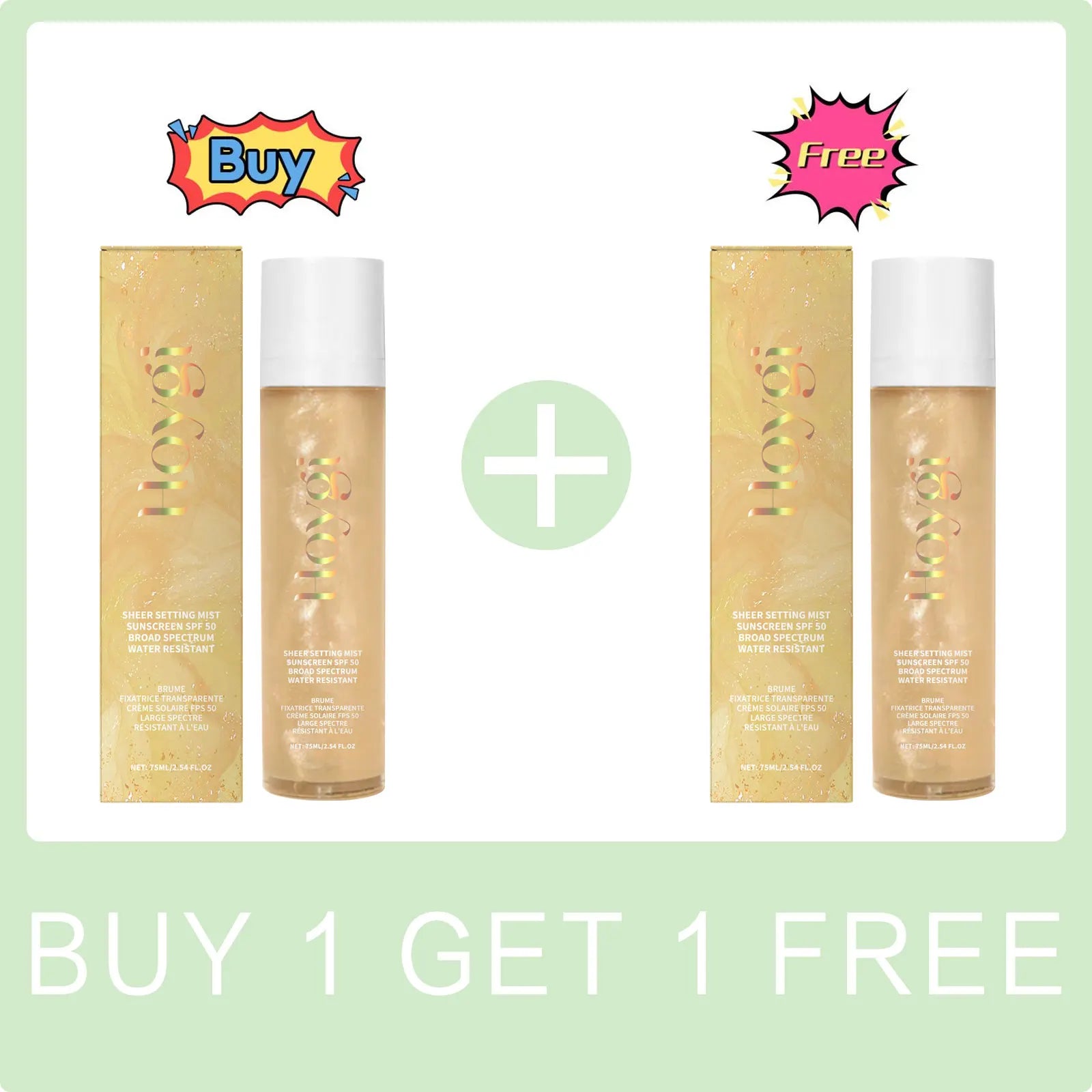 Spf 50+ Setting Sprays for Makeup Waterproof Lasting Oil Control Natural Refreshing Anti UV Sunscreen Finishing Mist Cosmetics