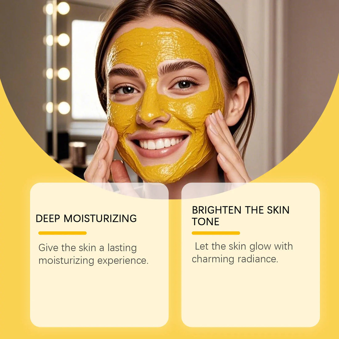 Turmeric Brightening Cream Fade Dark Spots Remove Pigmentation Smooth Fine Lines Lightening Lifting Moisturizing VC Facial Cream