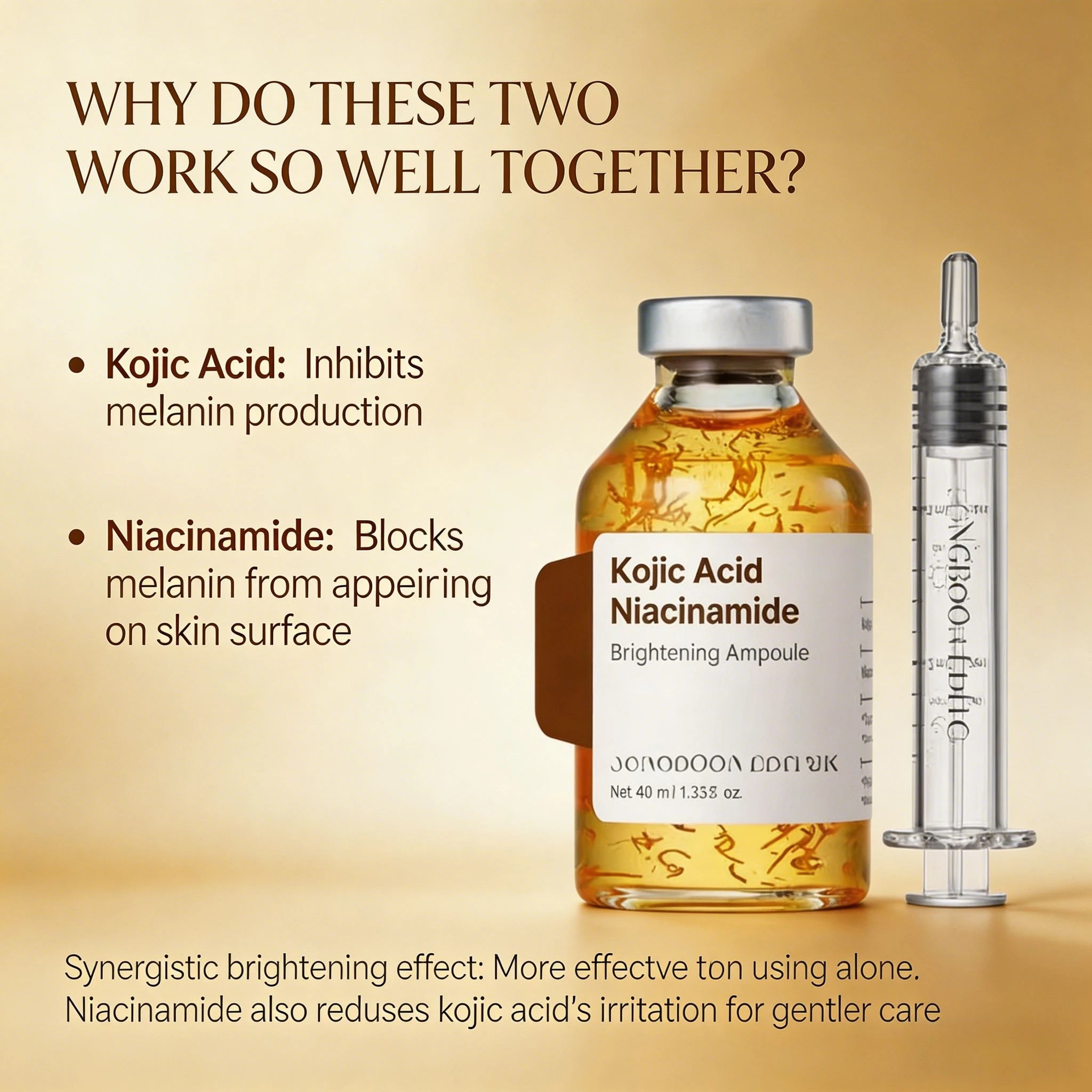 Kojic Acid Freckle Removing Whitening Essence Fade Pigmentation Melasma Dark Spots Corrector Repair Serum Korean Skin Care