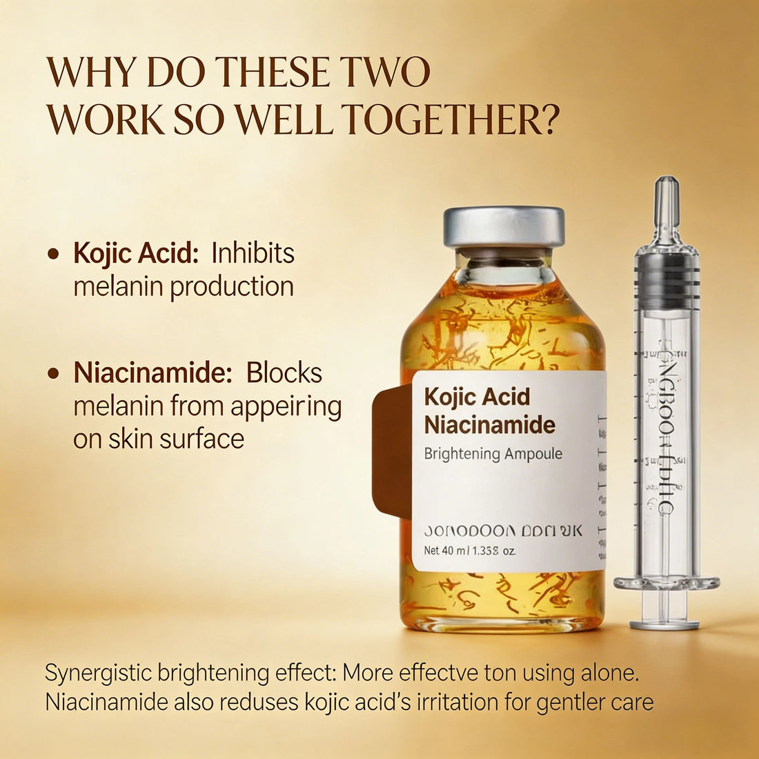 Kojic Acid Freckle Removing Whitening Essence Fade Pigmentation Melasma Dark Spots Corrector Repair Serum Korean Skin Care