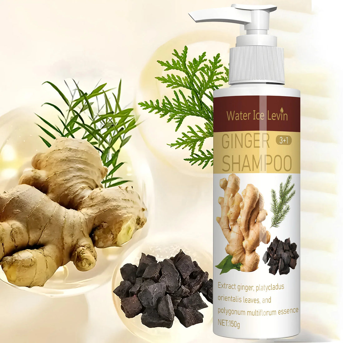 Ginger Regrowth Shampoo Anti Hair Loss Oil Control Dandruff Removal Moisturiz Nourish Scalp Repair Damaged Hair Growth Shampoo