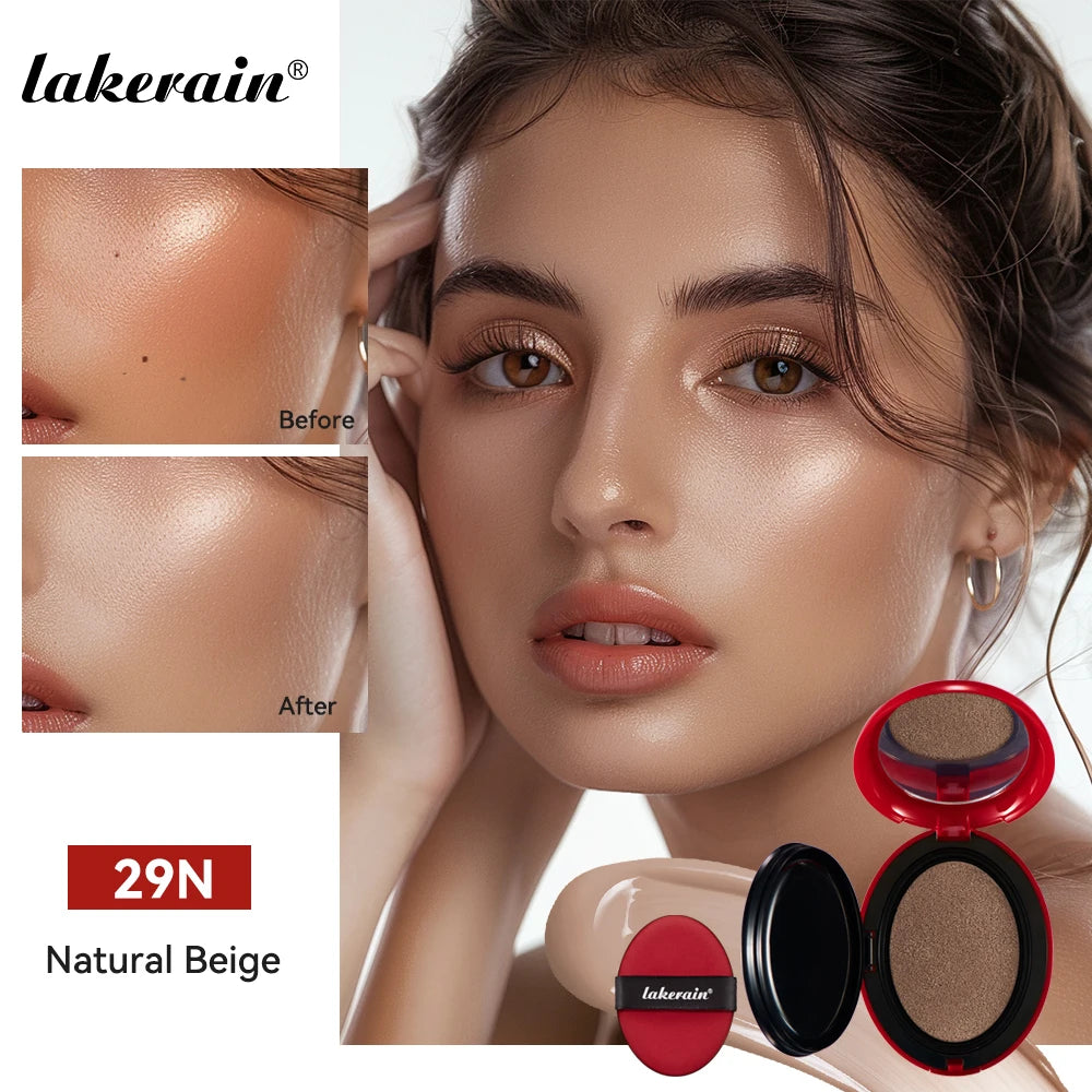 Sunscreen Cushion Foundation Fit Cushion Foundation Full Coverage Waterproof Long-lasting Concealer Long-lasting Korean Makeup