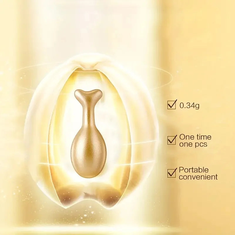 30 Hyaluronic Acid Essence Capsules — Deeply Nourishes and Moisturizes, Rejuvenates Youthful Skin, Suitable for Face and Neck to Lock in Moisture — Easy to Carry, Use Anytime, Perfect for Travel
