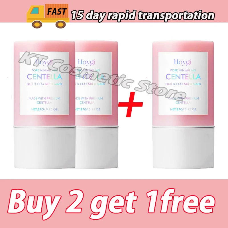 Centella Clay Mud Stick Mask Pore Minimizing Quick Shrink Pores Remove Blackheads Acne Scars Moisturizing Brighten Korean Makeup