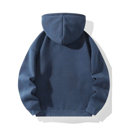 Men's Casual Hoodies Oversized Half Zip Sweatshirts Pullover Tops Solid Color Mens Clothing Streetwear Harajuku Male Hoodie