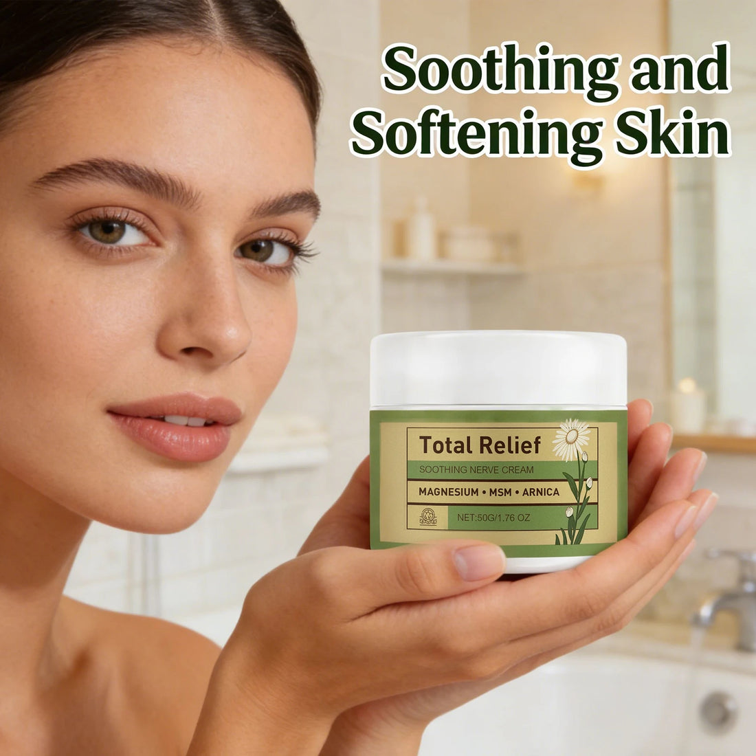 Magnesium Soothing Cream Nerves Relief Long-Lasting Hydration Prevent Drying Moisturizing Body Cream
