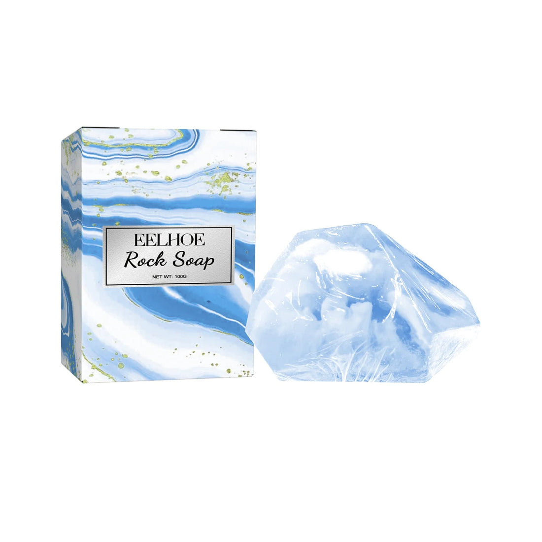 100g Rock Crystal Bath Soap Gentle Cleansing Moisturizing Body Bar For All Skin Types Multi-Purpose Hand Face Wash Gift Set Halalzen