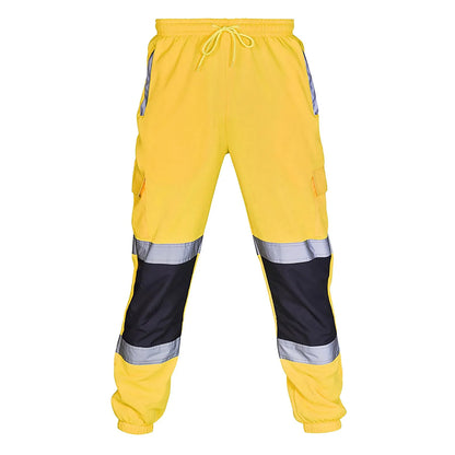 Reflective Stripes Strips Pants Men Work Trousers Hi Vis Pants High Visibility Work Wear Pants Road Construction Safety Trousers