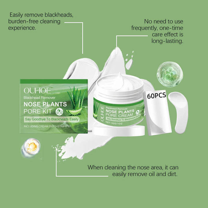 Blackhead Remover Mask Deep Cleansing Acne Pore Dirts Oil Control Moisturizing Improving Rough Brightening Nose Treatment Cream Halalzen
