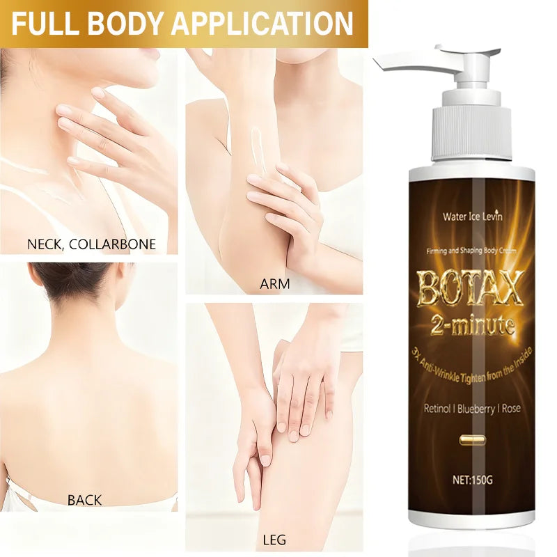 3x Anti-Wrinkle Firming Body Cream with Retinol, Blueberry & Rose for Results in 2 Minutes.